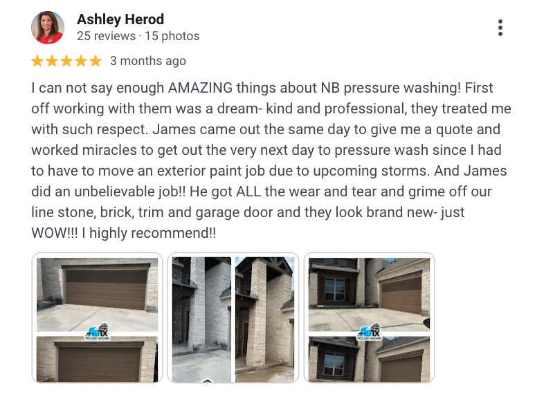 Professional pressure washing service in New Braunfels enhancing property aesthetics and maintenance.